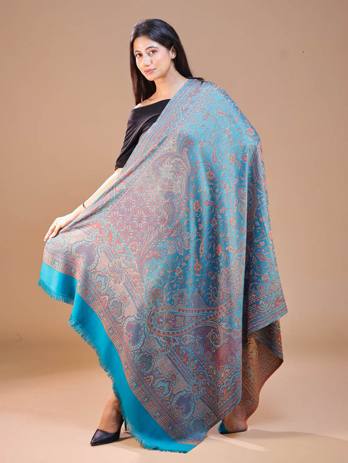 Women's Jamawar Wool Shawl